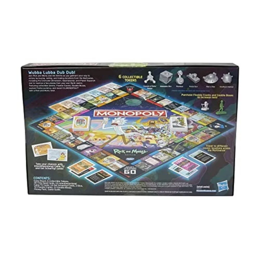 Hasbro Monopoly: Rick and Morty Edition Board Game